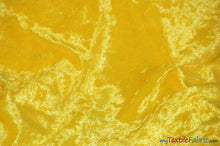 Load image into Gallery viewer, Panne Velvet Fabric | 60&quot; Wide | Crush Panne Velour | Apparel, Costumes, Cosplay, Curtains, Drapery &amp; Home Decor | Fabric mytextilefabric Yards Yellow 